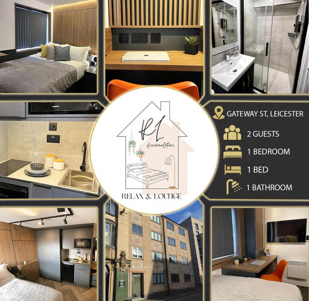 Deluxe 1 Bed Studio 2A Near Royal Infirmary & Dmu Leicester Exterior foto
